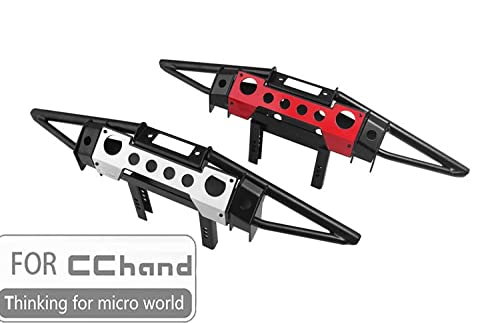 LMIAOM metal front bumper(with independent guard) for1/ 10 cchand -4 DIY accessories installation (Color : Silver)