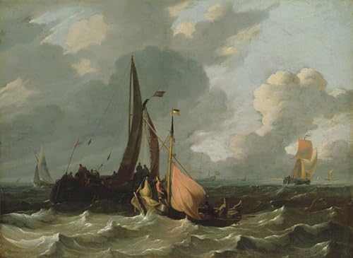 Paysage marin de Ludolf Backhuysen affiche art portrait salon