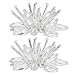 Cikonielf Clips de Zapatos de Flores de Cristal de Flores de Diamantes...