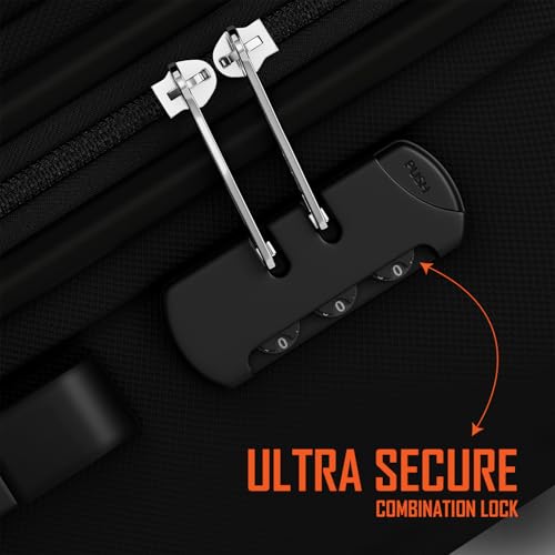 Image of Safari Genius Alley 75cm Large Size Check-in Trolley Bag Hard Case Polypropylene, 4 Spinner Wheels, 360 Degree Wheeling Luggage, Travel Bag, Suitcase for Travel, Trolley Bags for Travel, Black