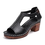 CSRZPMG Block Heel Sandals for Women 2026 Dressy Summer Beach Peep Toe Fashion Chunky Heeled Rome Sandal Comfortable Ankle Strap Mid Heels Sandals