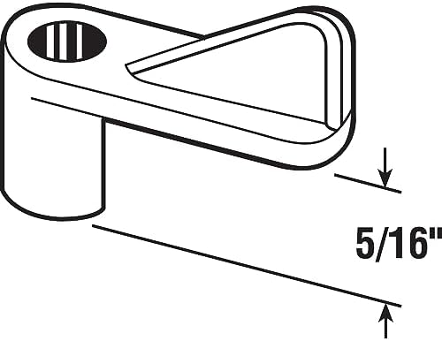 Prime-Line L 5773 Window Screen Clips, 5/16 in. Offset, White Plastic, 8 Pack with Screws image 5