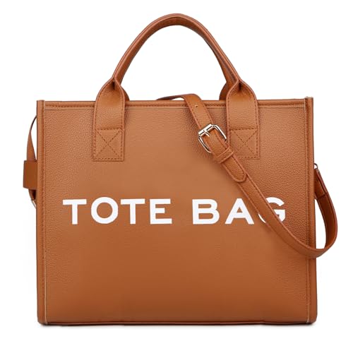 Bolso Tote de cuero sintético para mujer miniatura 1