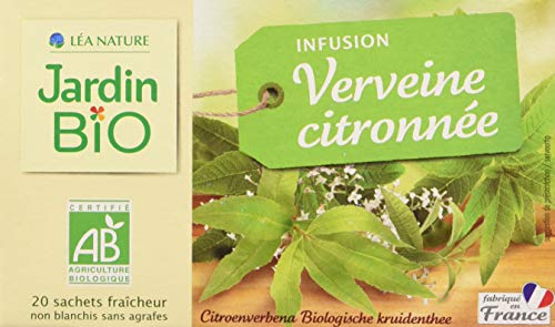 Jardin Bio Étic Infusion Verveine Citronnée , 20 Unité (Lot De 1), L'emballage peut varier