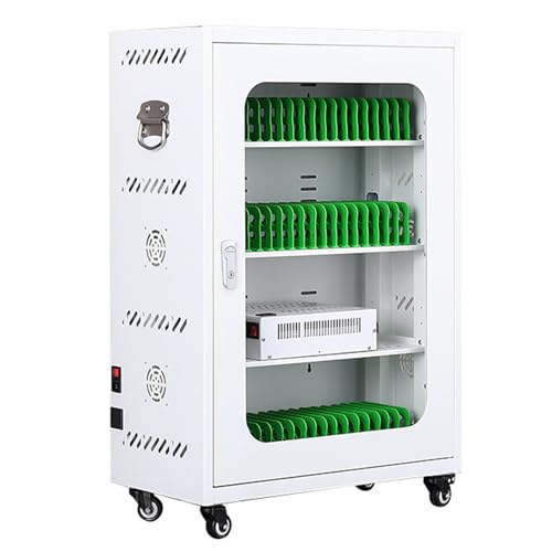 Station de charge mobile multi-slots USB avec chariot à roulettes 360