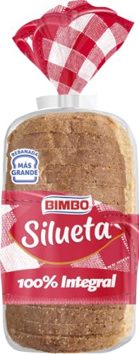 Bimbo Silueta - Pan de molde 100% Integral con Corteza 16 rebanadas, 450 g