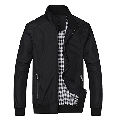 Image of Mens Casual Jacket Outdoor Slim Windbreaker Lightweight Track Jackets Outwear Coats