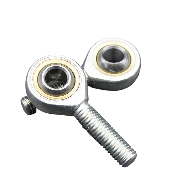 2Pcs Rod End Bearing 5mm 6mm 8mm10mm 12mm M5 M6 M8 M10 M12 SA SI T/K Ball Right Left Threaded Self-Lubricating Joint Bearings(SI8 8mm,Left Thread_2PCS)
