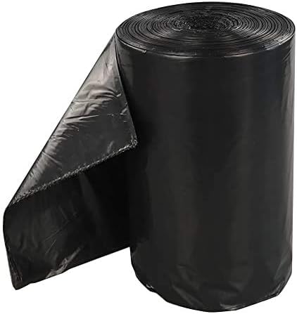 Alina Box of 4 x ROLLS of 25 (100 total) x 240L Polythene Black Heavy-Duty Wheeled Bin Liner/Wheelie Refuse Bag/ENSA Compactor Sack/Heavyweight 240 Litre Black Plastic Garbage Bag (100 sacks)