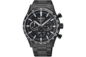 SEIKO Essentials BIF Quartz Chrono Black Dial