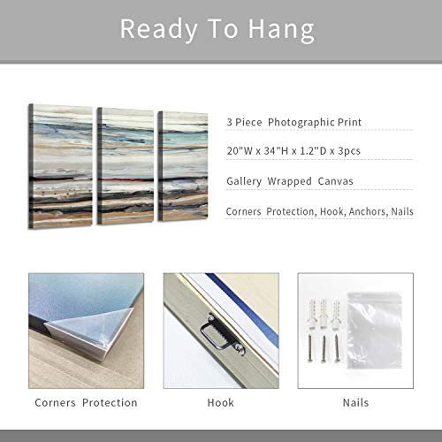 Artistic Path Seascape Abstract Arts Seashore Picture: Rocky Shoreline Along Hidden Beach At Sunrise Photographic On Wrapped Canvas For Office Wall Decor (Overall 60" W X 34" H,Multi-Sized) #TOP6