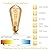 Sevici Edison Light Bulb 60W 6 Pack, ST64 Vintage E26 Incandescent Light Bulbs, 2200K Warm Dimmable Amber Spiral Filament, Antique Style Retro Glass Decorative Bulb for Table Lamp Home Office