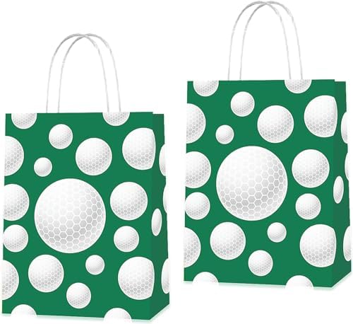 Wou25iuxi 16 PCS Birthday Party Bags for Golf Birthday Party Supplies for Kids, Gift Favor Bags for Golf Themed Party Supplies Favors Birthday Party Decorations