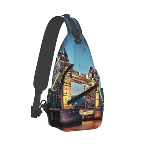 Bolsa cruzada para hombre tipo sling negra miniatura 2