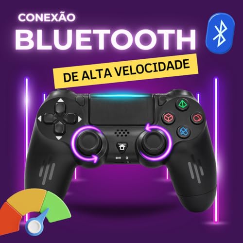 Controle Sem Fio Compatível Com PS4/Slim/Pro/PC - Controle Para PC e Smart TV, Compatível Samsung, L