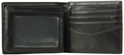 Fossil Men's Ryan Leather Rfid-Blocking Bifold With Flip Id Wallet, Black, (Model: Ml3729001) #TOP4