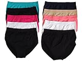 Power Flower Fashion 5 Stück PF Damen Slips Größe 42,44,46,48,50 (46)