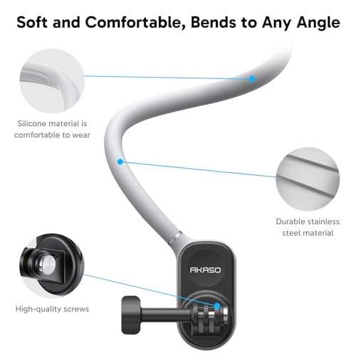 Image of AKASO Magnetic Neck Mount Holder Chest Stand Strap for Phone, Action Camera