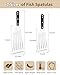 HaSteeL 2 Pack Fish Spatula Turner, 12.5