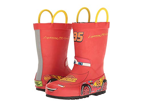 Western Chief Kids Boy's Lightning Mcqueen Rain Boots (Toddler/Little Kid/Big Kid) Red 11 Little Kid M #TOP5