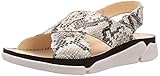 Material interior: piel Clarks Tri Alexia Sandalias de Talón Abierto Mujer, Beige (Grey Snake Grey Snake), 38 EU