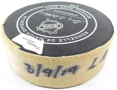 2019 Arizona Coyotes vs. LA Kings Game Used Puck 3-9-19 AA0073535 - NHL Unsigned Game Used Pucks
