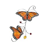 Suncatcher for Window, 2 Butterfly Stained Glass Window Suncatcher Hanging Colorful Pendant Ornament
