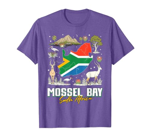 Mossel Bay South Africa T-Shirt, Men, Purple Heather, Small