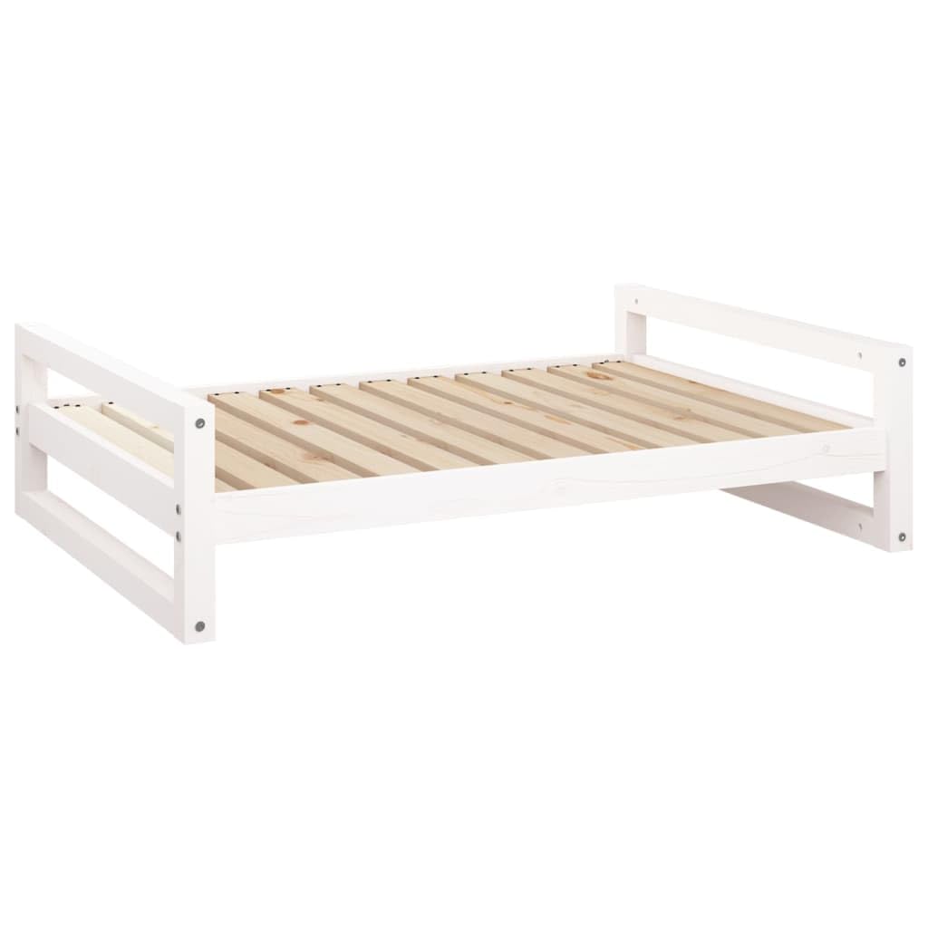 vidaXL Cama para Perros Madera Maciza de Pino Blanco Lavable Sofá Mascotas