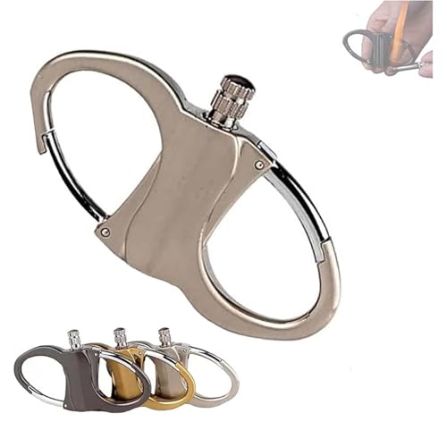 Accendino portachiavi, accendino a fiammifero permanente illimitato con portachiavi, accendino a fiammifero permanente, set di accenditori di emergenza, portachiavi in ​​metallo con bastoncino imperme