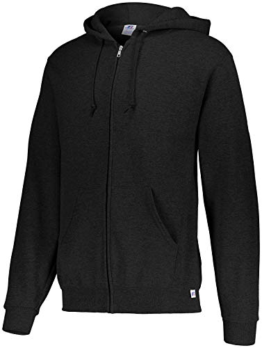 Russell Athletic Dri-Power Fleece Full-Zip Hoodie, Black, XX-Large