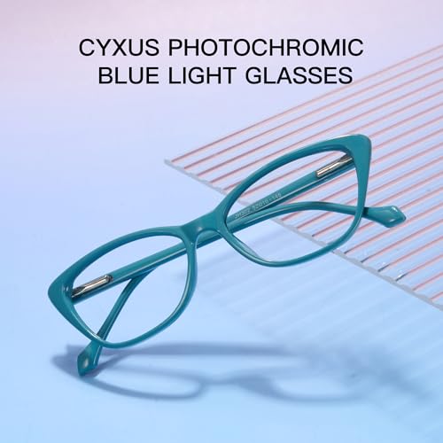 Image of Cyxus Photochromic Glasses for Women with Blue Light Blocking 8192 | UV Protection,Eye Protection,Stylish Cat Eye Style,Ideal for Computer Screen Daily Wear