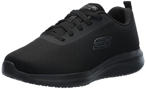 Skechers Men's Work Slip Resistant Ultra Flex 3.0 Athletic Construction. Food Service Shoe, BLK, 9 Wide
