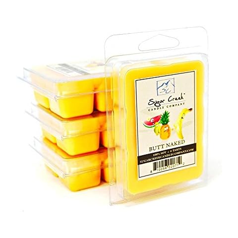 Sugar Creek Candles | Butt Naked (Piña Colada) | 100% Natural Soy Wax, Non-Toxic | Made in USA | (6 Tarts / Wax Melts) Cover