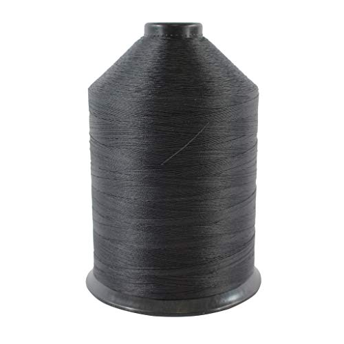 Sgt Knots #69 Bonded Nylon Sewing Thread - All Purpose, Bonded Nylon Thread For Leather Stitching, Canvas Repair And More (16Oz Spool, Black) #TOP12