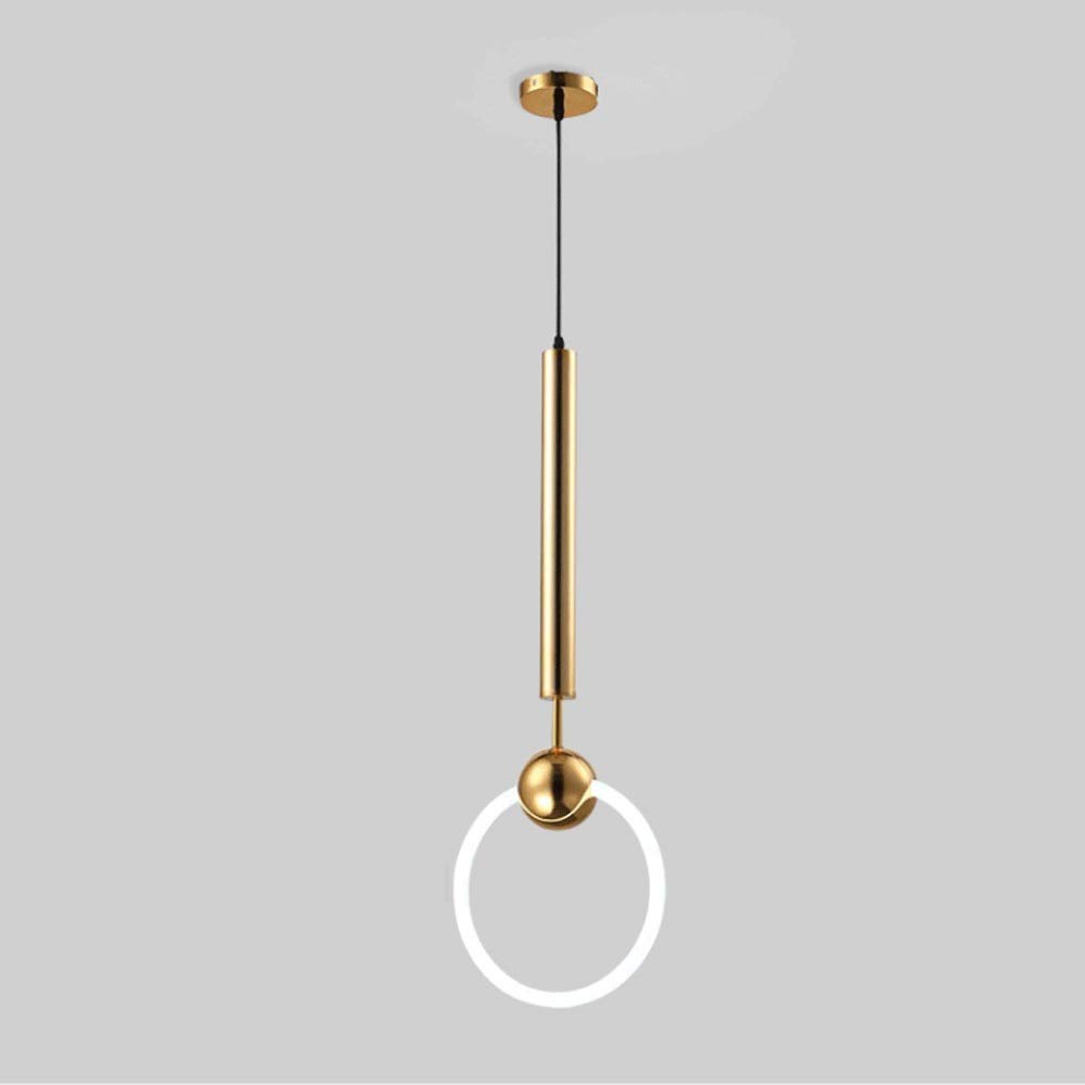 Plafonnier à anneau simple et moderne avec suspension réglable