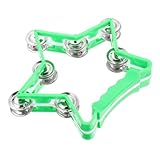 UPKOCH 手持ち式ガラガラおもちゃ 子供用音楽おもちゃ ベル付きリズム打楽器 音感トレーニング 無害素材で 家族でのふれあい遊びに 適なで持ちやすい