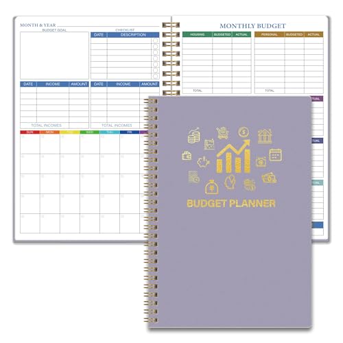 Monthly Budget Planner - 14 Months Undated Financial Planner Organizer Budget Book with Expense and Debt Tracker Notebook to Manage Your Money Effectively, Bill Planner and Organizer with Stickers Wall Calendar 2020