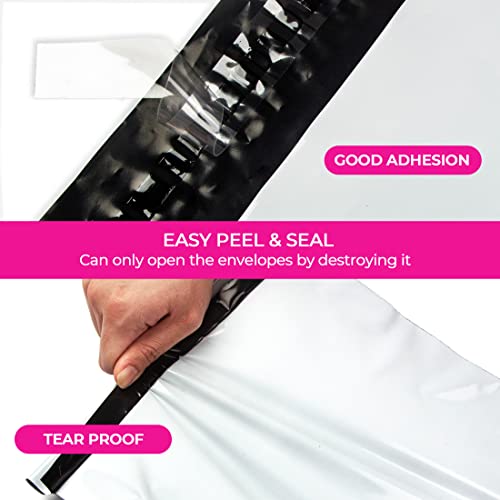 Fenia Poly Mailers 10X13 Inch Medium Shipping Bags For T Shirt, Poly Packaging Bags, Self Seal Shipping Envelopes, White Mailing Bags, Shipping Bags For Small Business-(2Mil 80Pcs) #TOP3