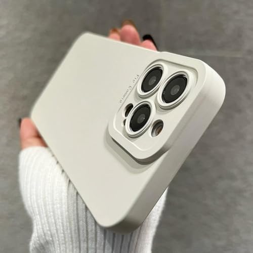 Coque iPhone 12 Pro silicone évite les rayures de l'appareil photo blanc mat