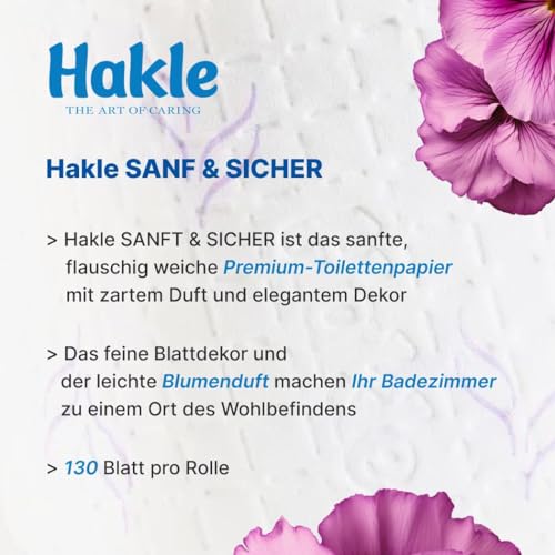 Toilettenpapier 4-lagig Hakle Sanft und Sicher, 20 Rollen