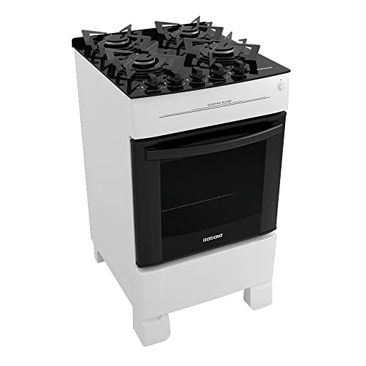 Fogão 4 Bocas Bivolt Automático Mesa de Vidro Electra Glass Itatiaia Branco