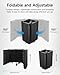 Moukey Microphone Isolation Shield with Pop Filter & Tripod Stand, Foldable Mic Shield with Triple Sound Insulation, High Density Mic Sound Shield for Recording Studio, Podcasts, Singing, Broadcasting