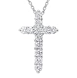 ❆ Anhänger Halskette Material:18K (750) Weißgold; Anzahl der Diamanten: 12
