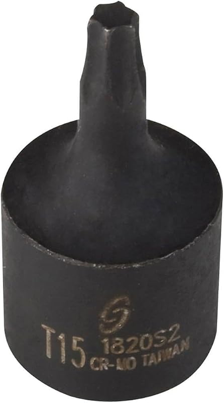 Soquete de impacto estrela interno T15 Sunex Tools com encaixe de 6,35 mm (1/4 pol.) modelo 1820S2