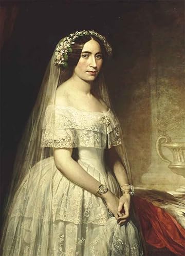Impression d'art la mariée Francis Dicksee tableau toile premium salon 60x90cm