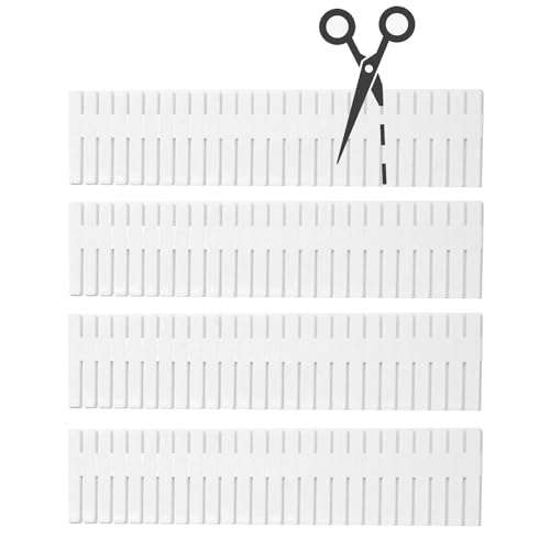 Divisor de cajón para ropa interior - 4 organizadores ajustables, inserto de rejilla | Cajas de almacenamiento para cajones de tocador para calcetines, sujetadores, maquillaje y ropa interior en a