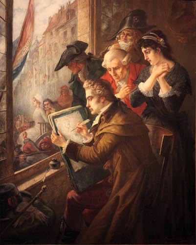 Tableau Marie-Antoinette par Jacques Louis David - Impression sur toile 60x90cm