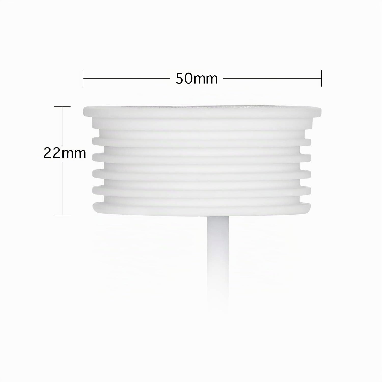 HCFEI 10x LED Lampadina 5W per Faretto da Incasso, ultrapiatto ø50x22mm 120° dimmerabile bianco caldo 2700K 230V, sostituisce la Lampadina GU10 MR16