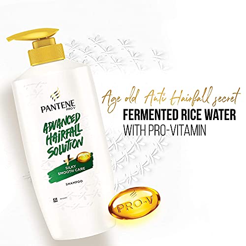 Pantene Advanced Hairfall Solution, Silky Smooth Care Shampoo, Pack of 1, 650ML, Green - Image 5